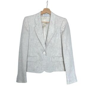 Evan Picone Natural Linen Women's Blazer